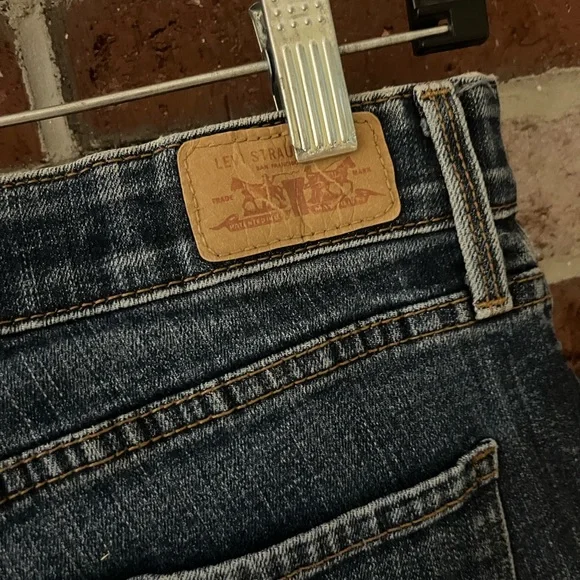 LEVIS Dark Blue Perfect Waist 525 Straight Leg Jeans size 10 - Picture 9 of 11